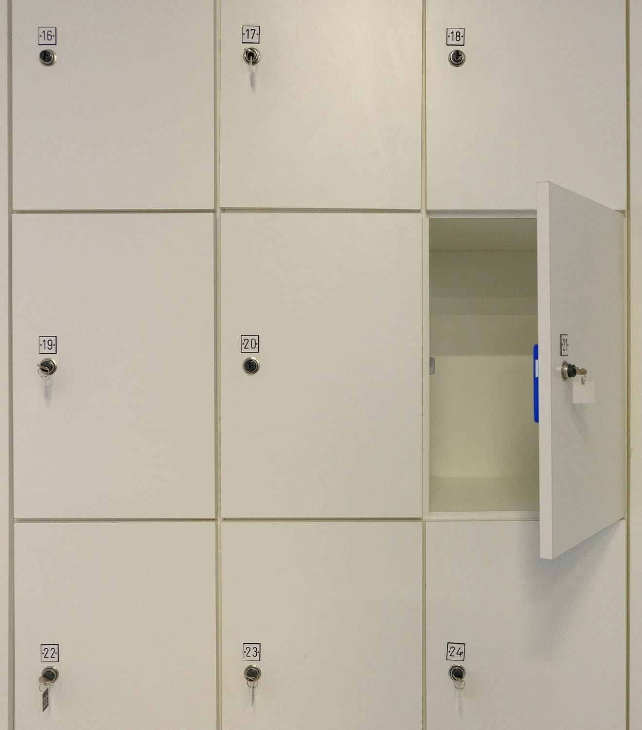 Locks for museum, library, and gallery lockers